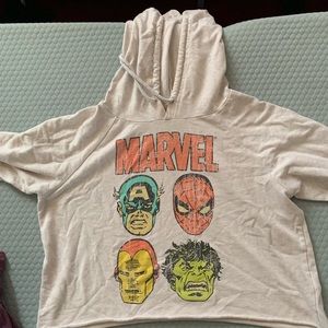 Marvel Avengers cropped hoodie
